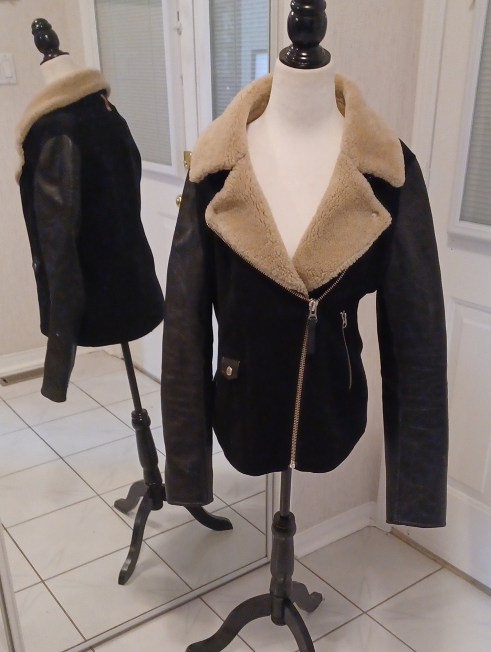 Mackage Wool & Leather Jacket - Size Small